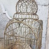 Painted old-bird cage in scrap
