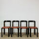 4 Bruno Rey chairs for Dietiker, workshop "Chair from Stein am Rhein"