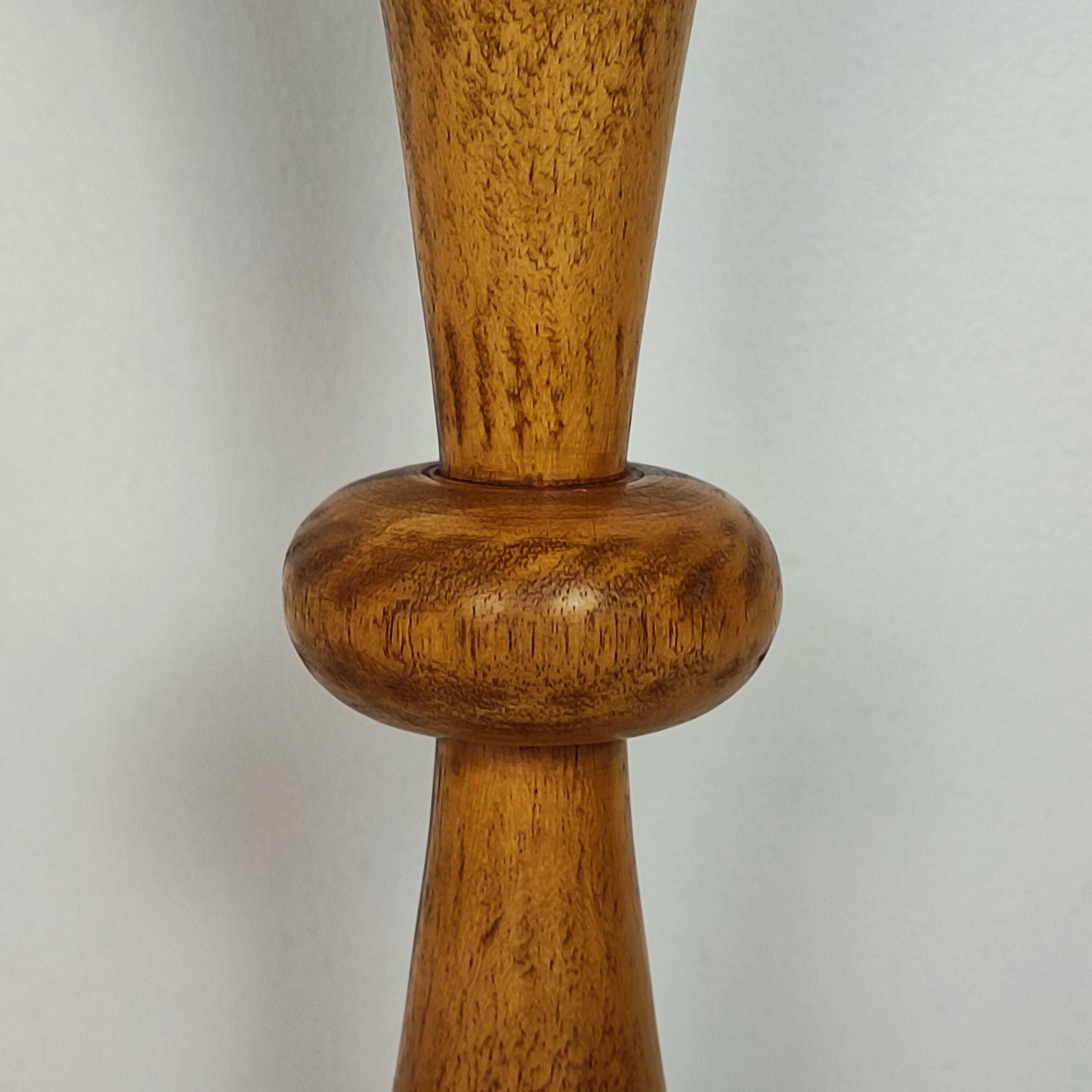 Wooden candle holder