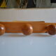 Patere wall coat rack wood vintage 60's
