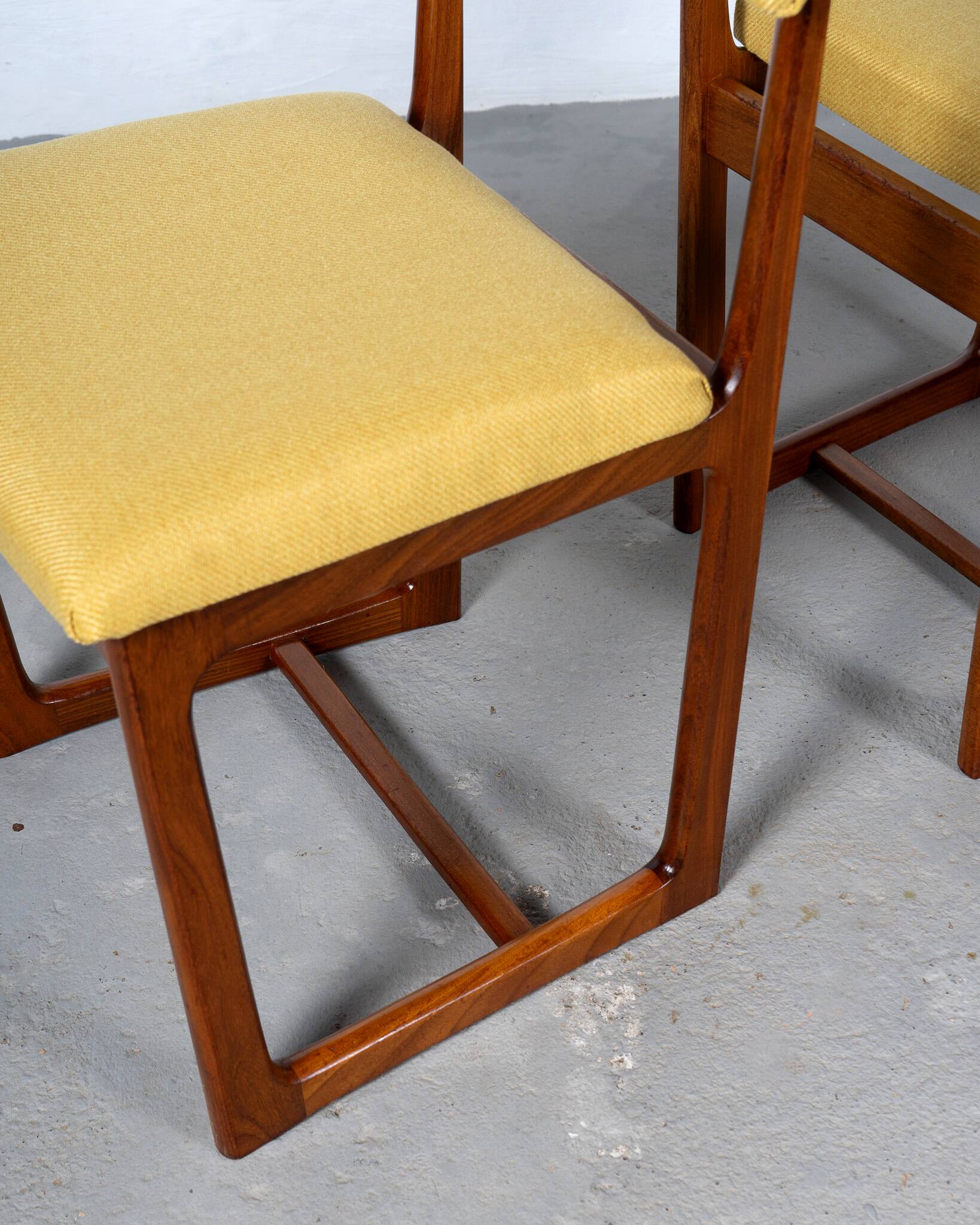 Set of 4 Mid Century Dining Chairs by A. Younger