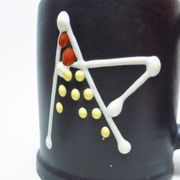 Three cups ceramic 50s André Baud
