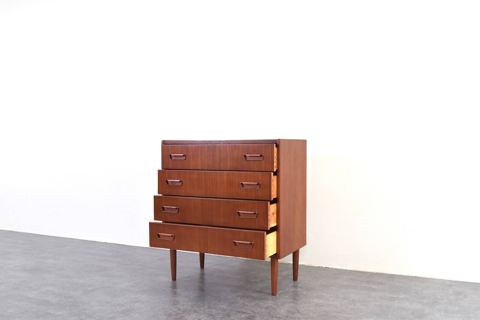 Danish teak chest of drawers from the 1960s.