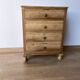 Chest of drawers or bedside table in walnut