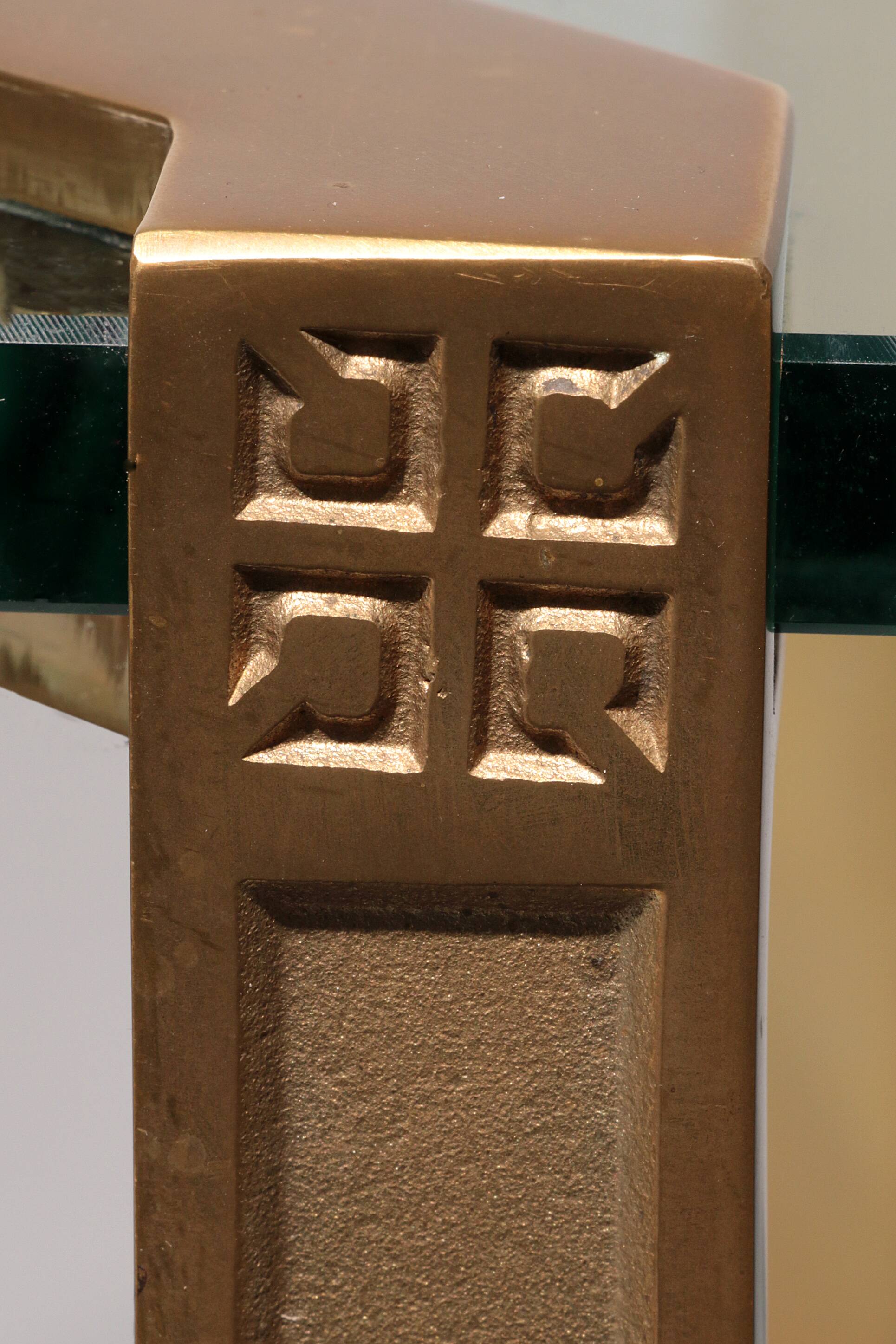 Peter Ghyczy T24 coffee table double glass 70s design 60x60