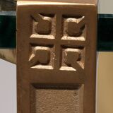 Peter Ghyczy T24 coffee table double glass 70s design 60x60