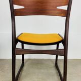 Pair of Danish Scandinavian chairs in rosewood, 1960s.