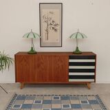 Enfilade U 460 black and white Jiri Jiroutek for Interiér Praha 1960