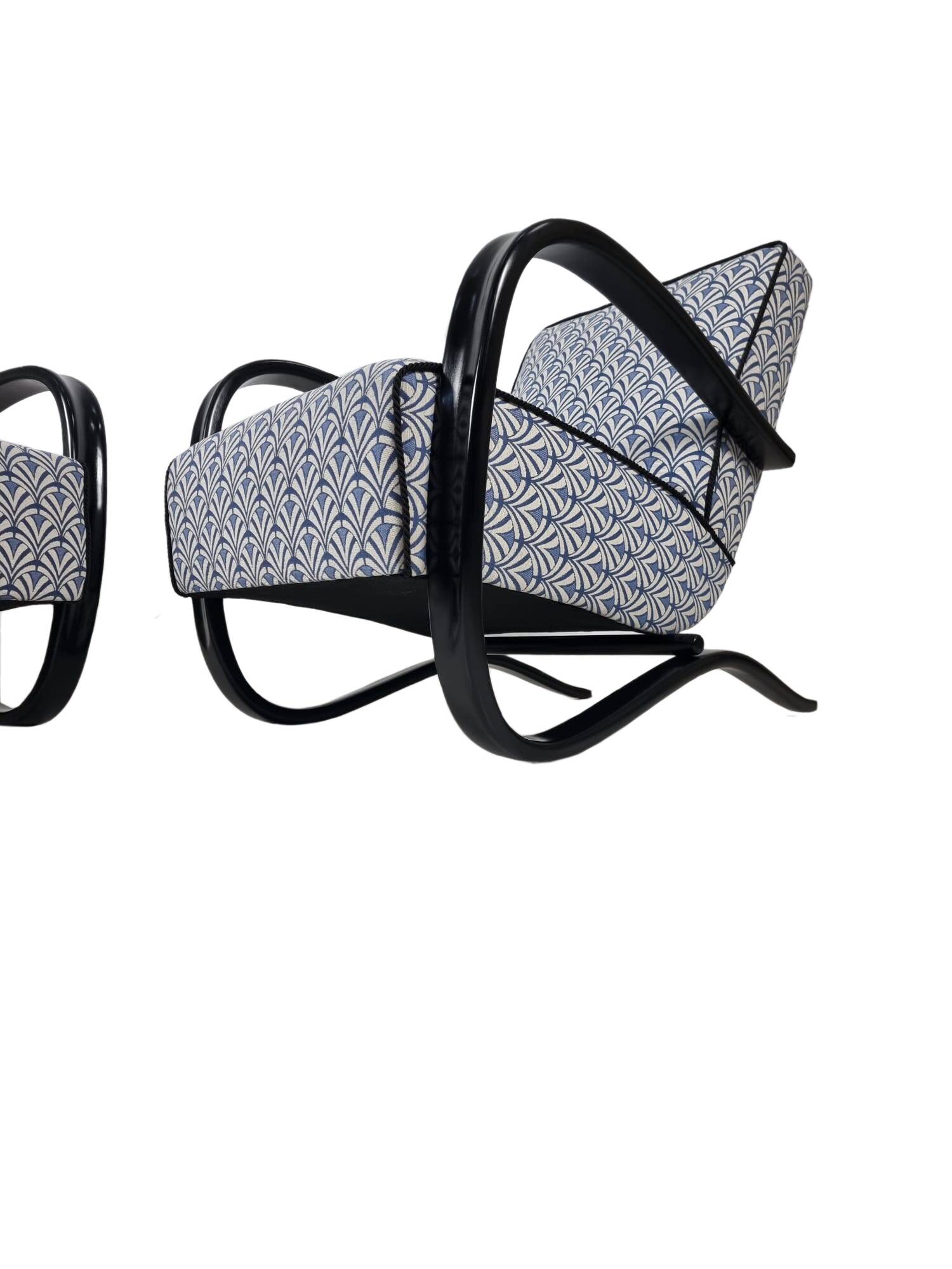 H 269 Armchairs by Jindřich Halabala for Up Závody, 1940s, Set of 2