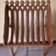 Log holder fireplace basket in cast iron