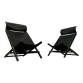 Set of minimalist postmodern folding chairs model Hestra by Tord Björklund for Ikea, 1980s.