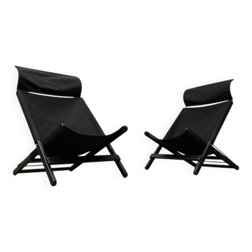 Lot de chaises pliantes modèle Hestra minimalistes postmodernes par Tord Björklund pour Ikea, années 1980