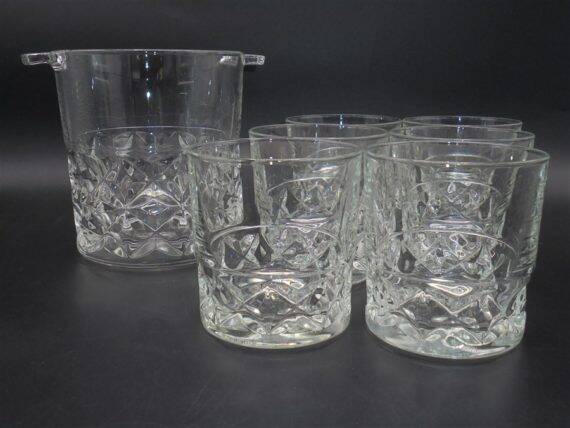 Ice bucket matching with 6 glasses