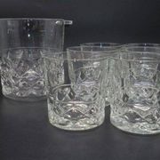 Seau à glace assorti de 6 verres