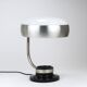 Oscar Torlasco lampe de bureau pivotante noire et nickel, Lumi Milano, Italie, années 1960