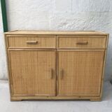 Vintage rattan sideboard