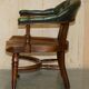 Victorian captain's chair in mahogany and leather