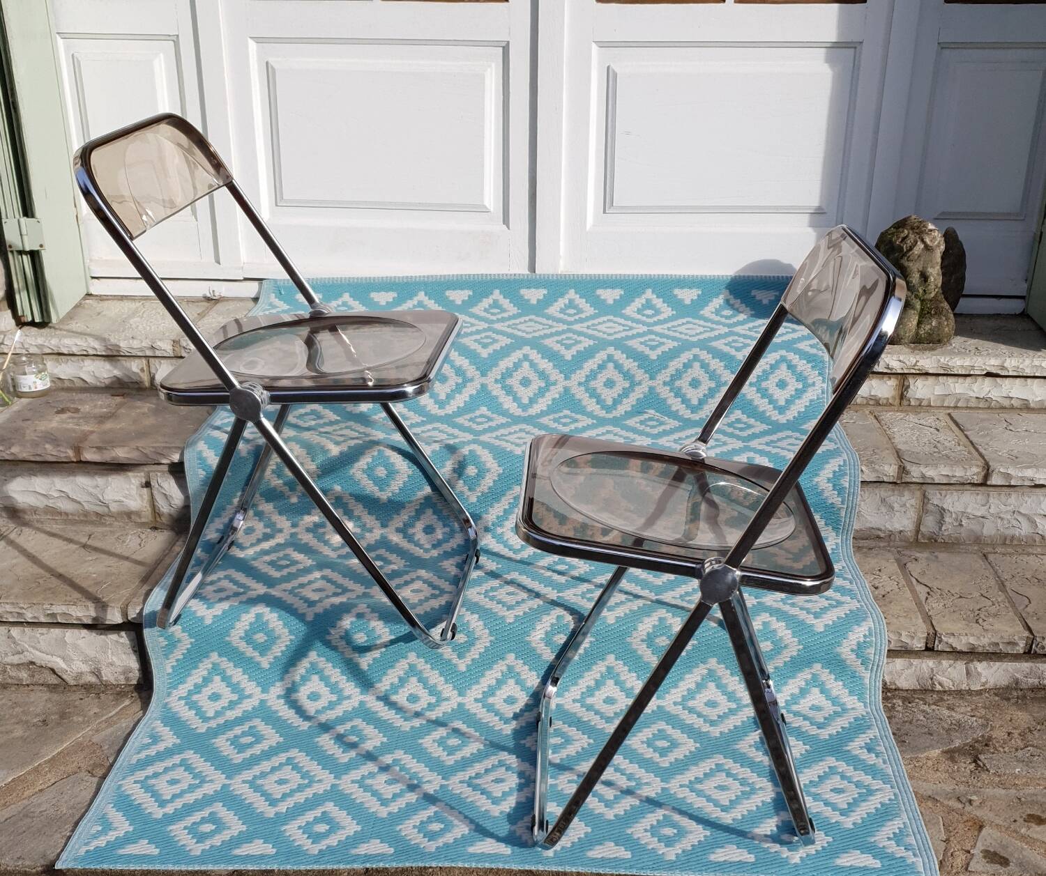 2 Folding chairs by Giancarlo Piretti for Castelli, Italy