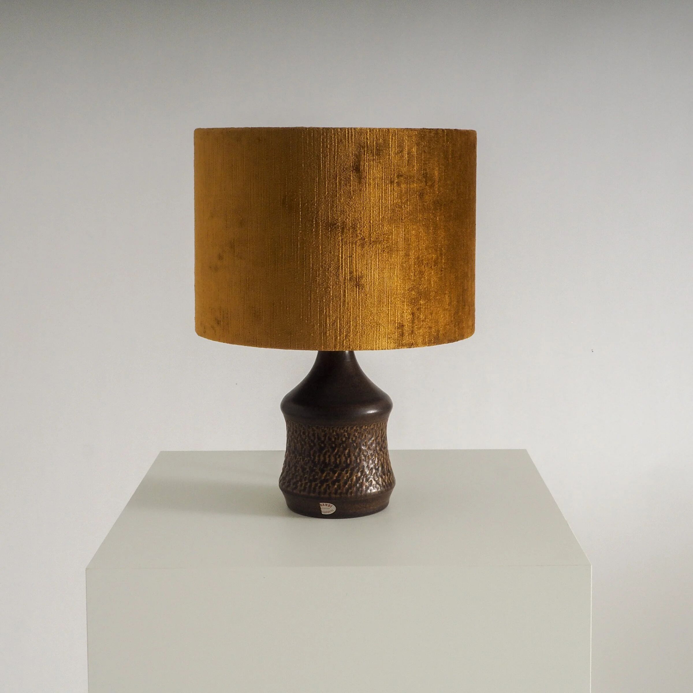 Swedish ceramic table lamp by Henry Brandi for Vejbystrand