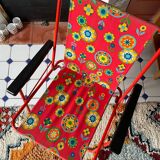70' flowered folding chair