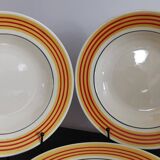 Set of 6 vintage soup plates Gien 50