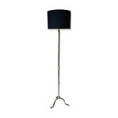 Lampadaire tripode vintage laiton doré