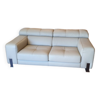 2-Seater leather sofa with lifting backs Roche Bobois