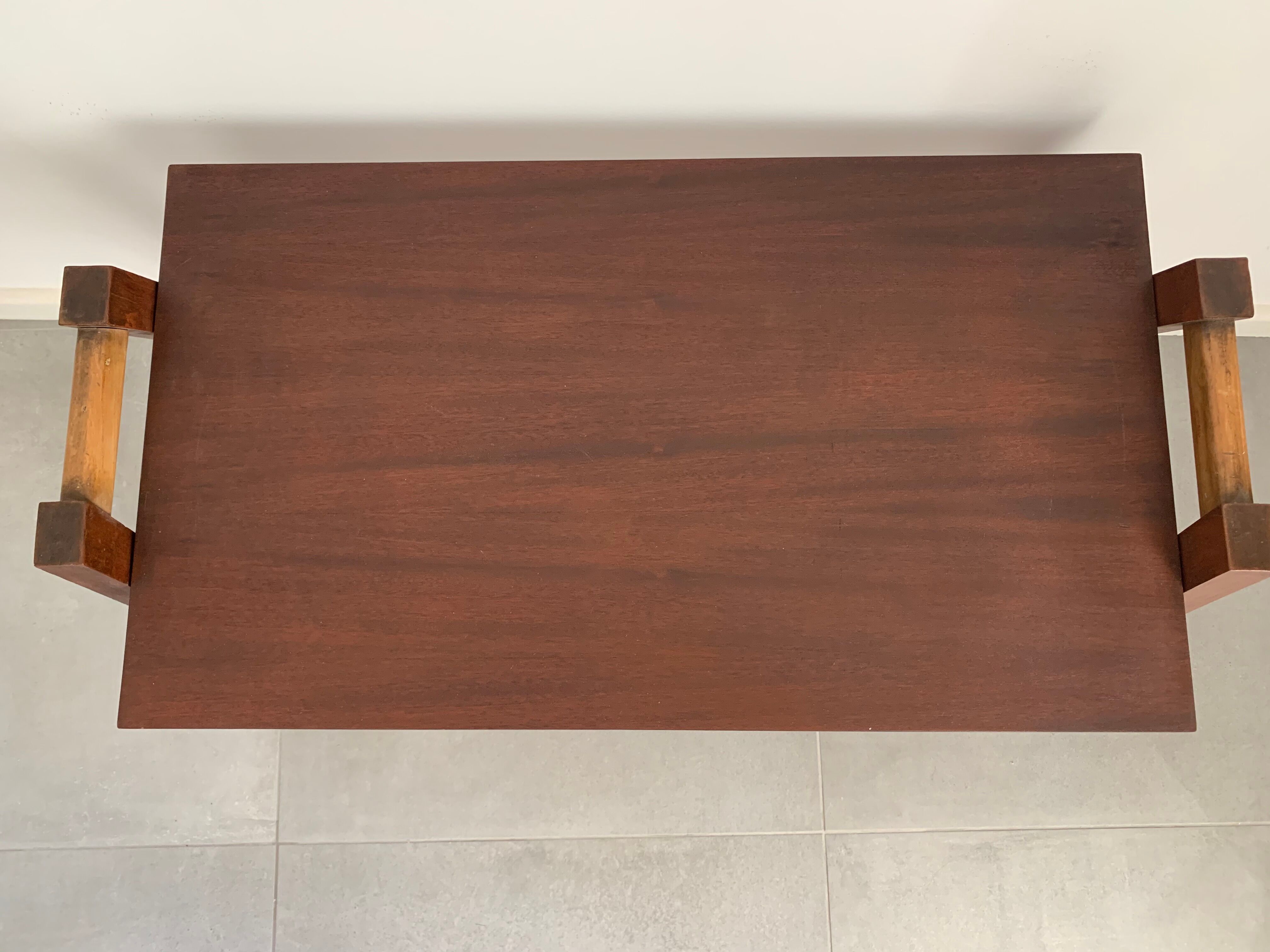 Compass-footed coffee table