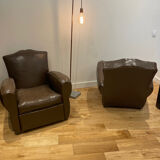 Paire de fauteuils club