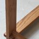 Modernist pine side table / bedside table, 1970 design.