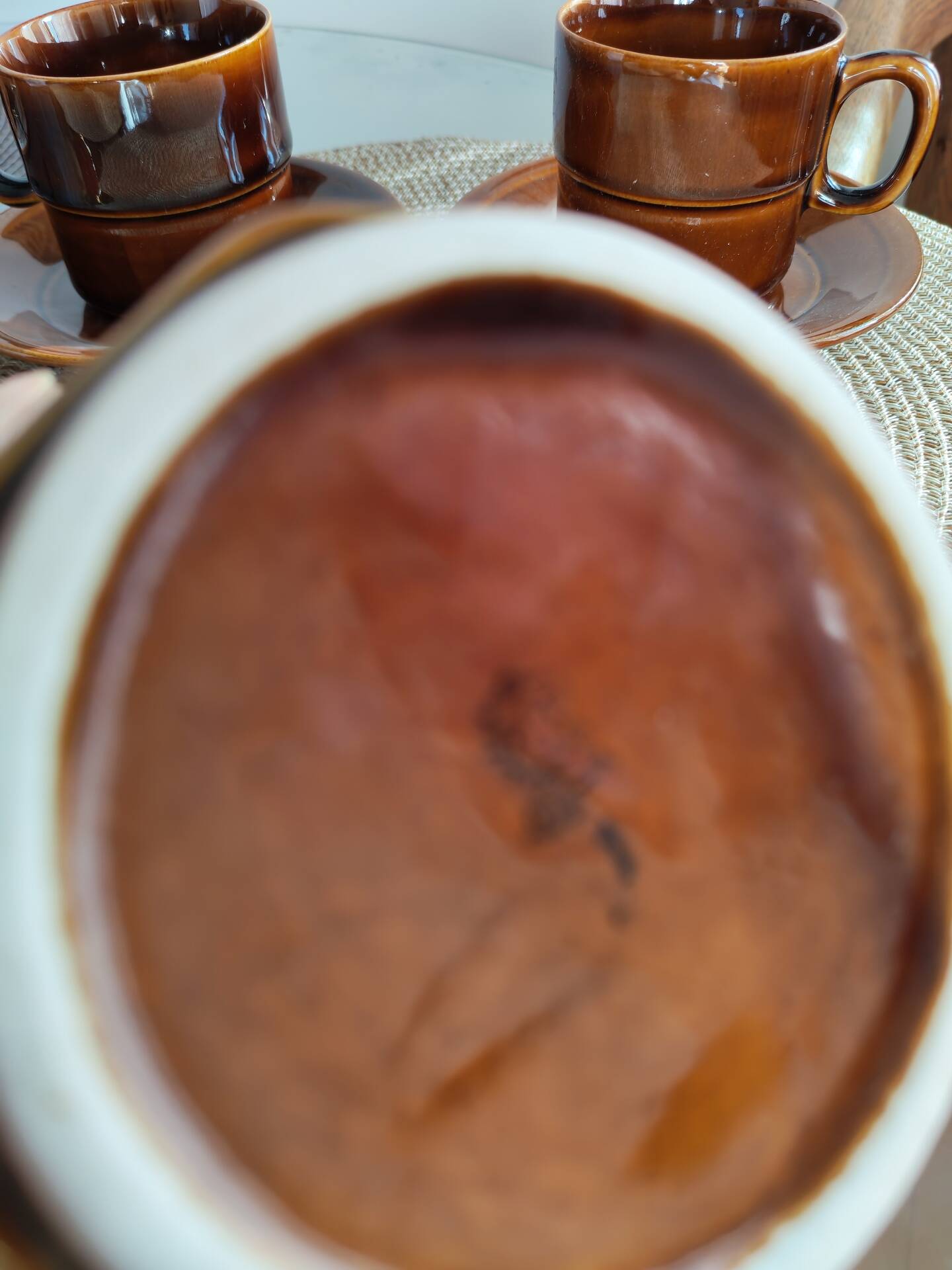 Ensemble petit déjeuner vintage en céramique polonaise