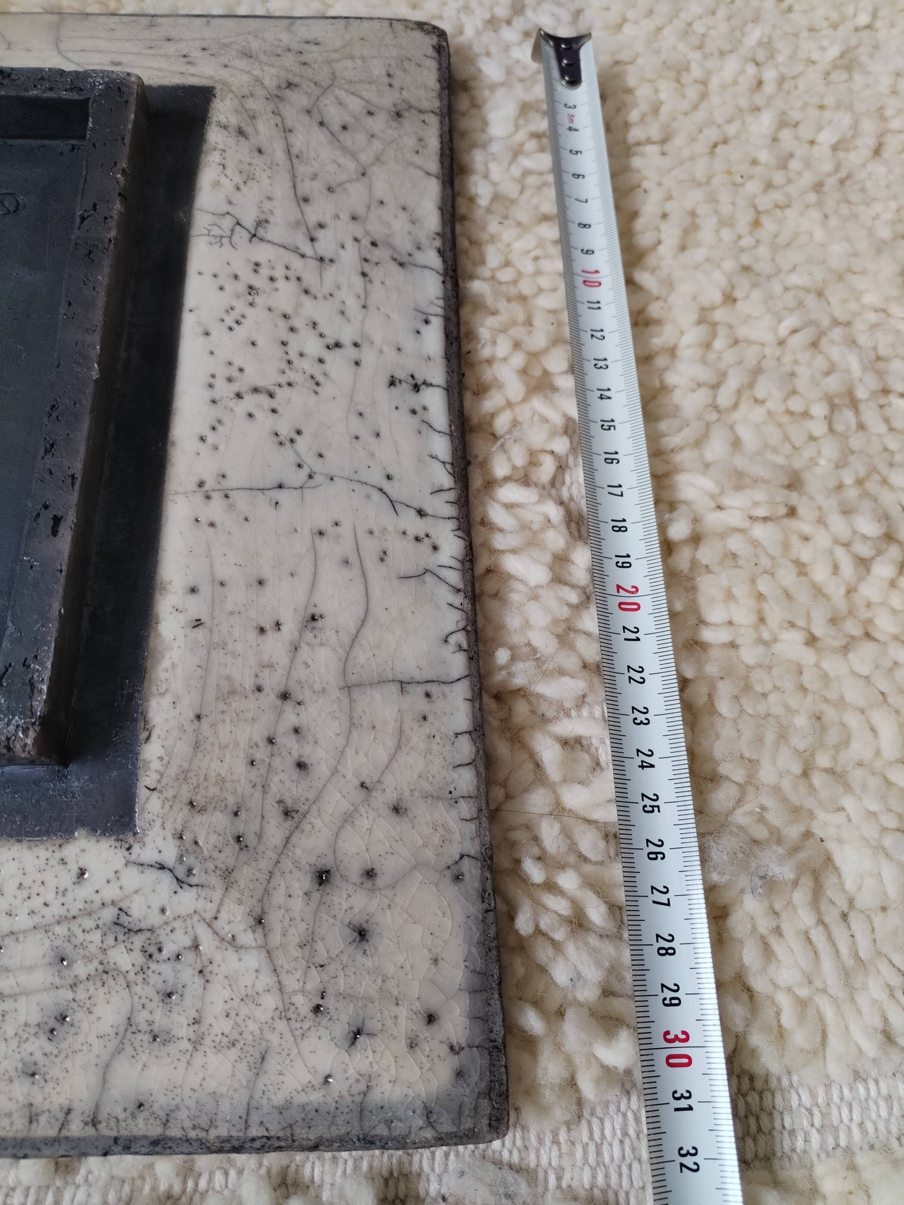 Abstract art ceramic dish