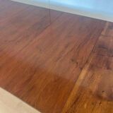 Swiss Biedermeier Extendable Dining Table in Walnut and Brass, 1820s