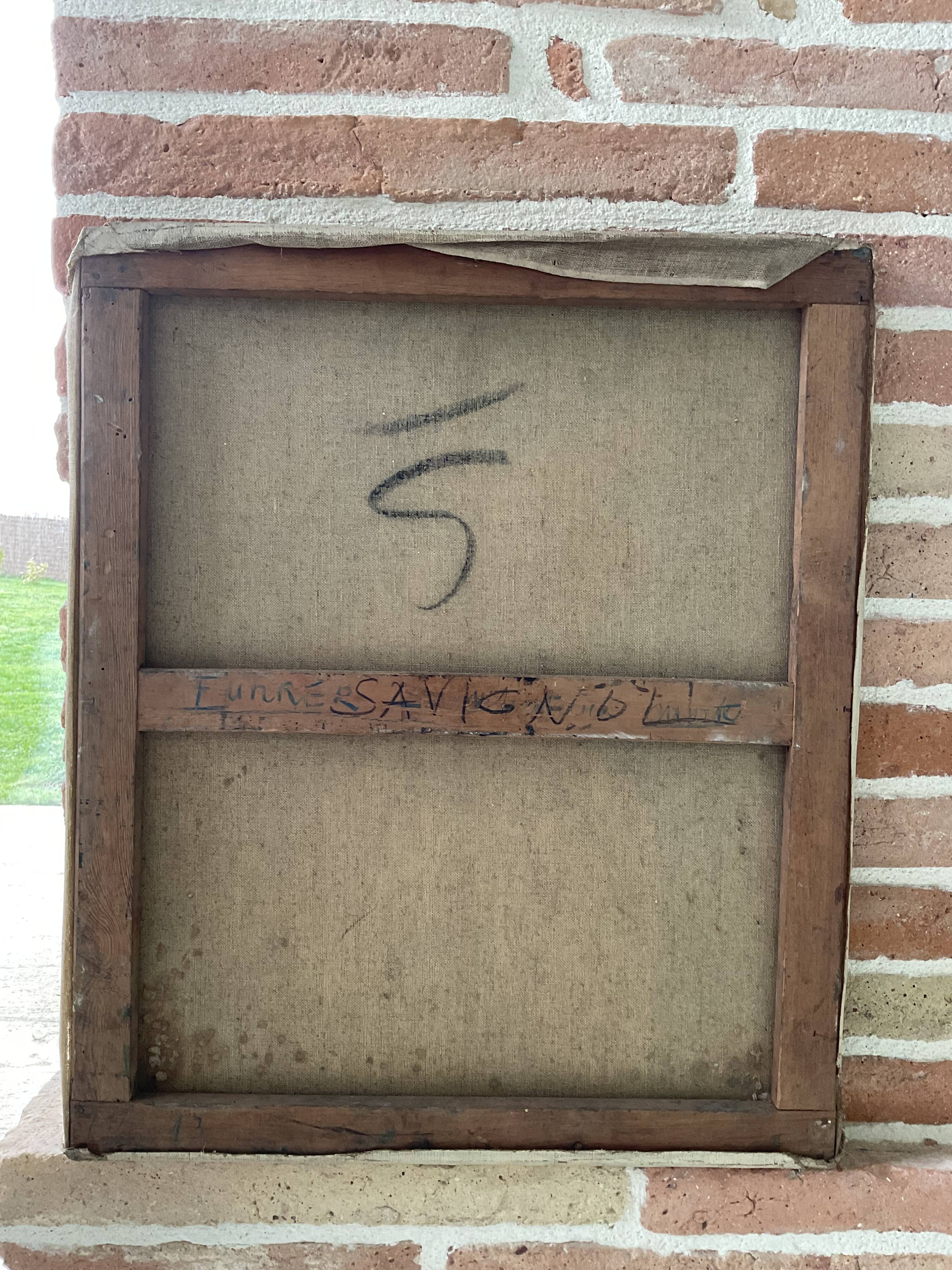 Portrait painting. Oil on canvas. Woman. Circa 30s.