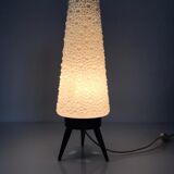 Vintage rocket table lamp with bubbles shade, 1960s