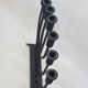 FOLK ART - JUDAICA Menorah Old Candlestick 7 arms of light in wrought iron