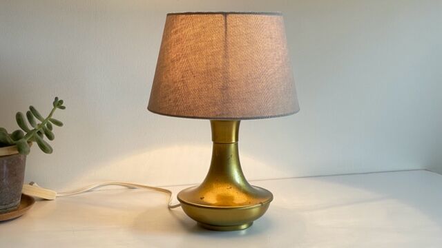 Lampe en laiton vintage