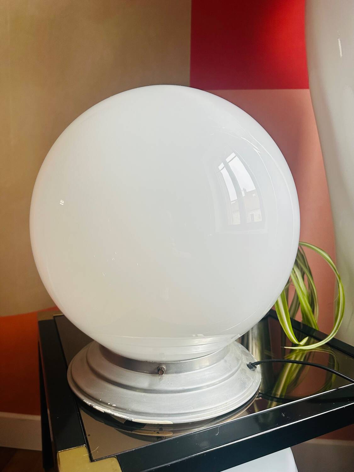 Vintage opaline lamp