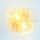 Large Amber Bubble Glass Ceiling Light by Helena Tynell for Limburg, 1960s