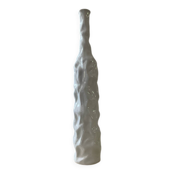 Vintage Brutalist Glazed Ceramic Vase