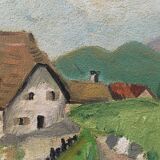 Tableau hameau breton