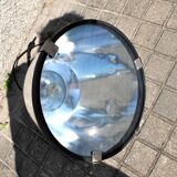 Industrial Workshop Pendant Lamp in Vintage Metal and Glass