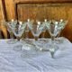 Antique bistro glasses from La Rochère