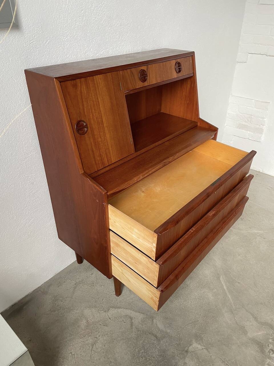 Danish teak secretary from the 60s