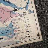 Old MDI map Germany Agricultural and vintage population