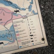 Old MDI map Germany Agricultural and vintage population