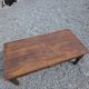 Antique solid oak coffee table, 130cm L