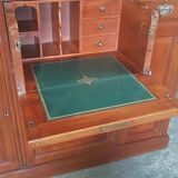 English secretary in old mahogany