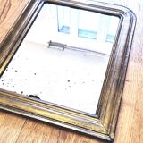 Antique Louis Phillipe mirror, gilded with gold leaf - "Marcelin"