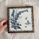 Cast iron trivet Gien Landscape and bamboo-style wood
